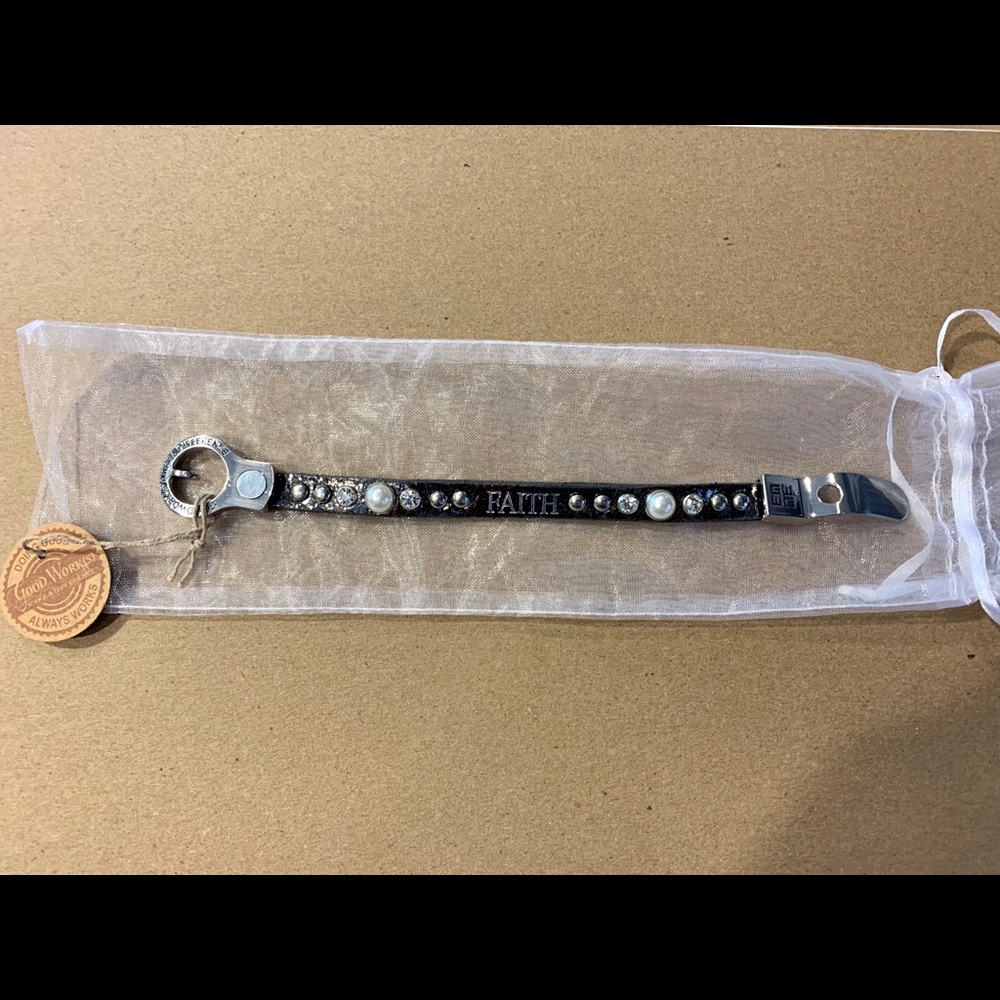 Two leather faith bracelets. New!